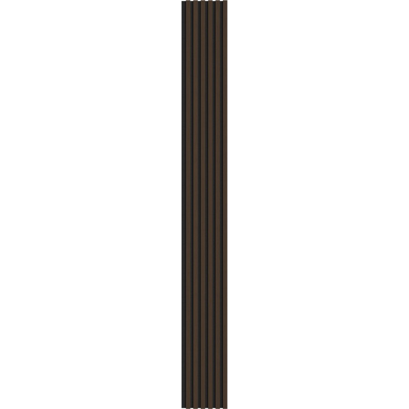 Mexen Lam-F lamele ścienne akustyczne 275 x 30 cm, filc 8 mm, fornir techniczny, Orzech Palisandrowy - S105-275307-3015-021