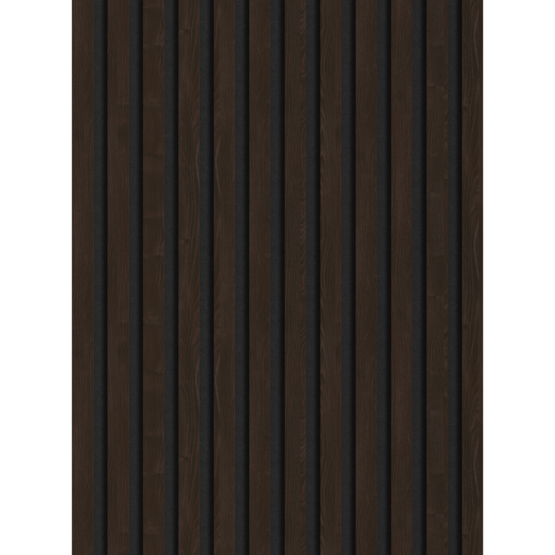 Mexen Lam-F Wandpaneele Akustik 275 x 30 cm, Filz 8 mm, technisches Furnier, Ebenholz Braun - S105-275307-3015-022