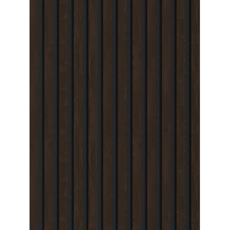 Mexen Lam-F schallabsorbierende Wandpaneele 275 x 30 cm, Filz 8 mm, technisches Furnier, Ebenholz Braun - S105-275307-3015-022