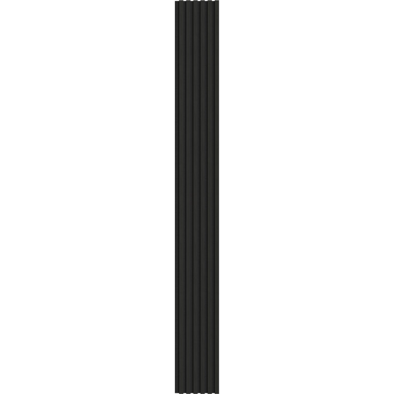 Mexen Lam-F akustiska väggpaneler 275 x 30 cm, filt 8 mm, teknisk faner, Svart Ebenholts - S105-275307-3015-023