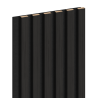 Mexen Lam-F akoestische wandlamellen 275 x 30 cm, vilt 8 mm, technische fineer, Zwart Ebben - S105-275307-3015-023