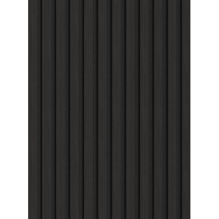 Mexen Lam-F lames acoustiques murales 275 x 30 cm, feutre 8 mm, placage technique, Ébène Noir - S105-275307-3015-023