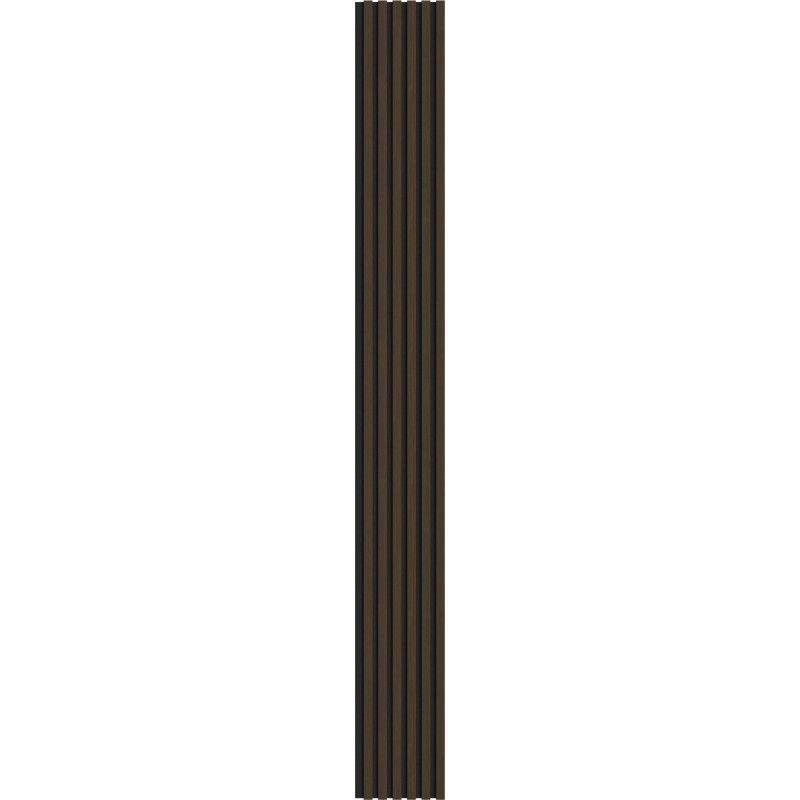 Mexen Lam-F pannelli acustici a parete 275 x 30 cm, feltro 8 mm, impiallacciatura tecnica, Noce Bruciato - S105-275307-3015-024