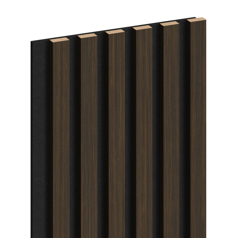 Mexen Lam-F Akustične stenske lamele 275 x 30 cm, filc 8 mm, tehnični furnir, Pečeni Oreh - S105-275307-3015-024