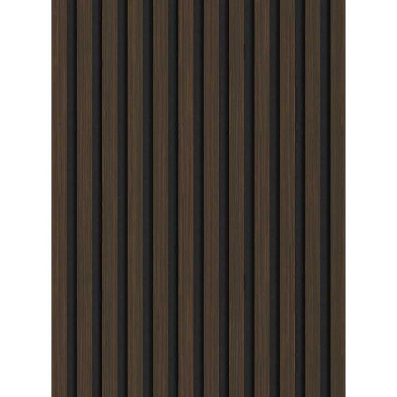 Mexen Lam-F lamele ścienne akustyczne 275 x 30 cm, filc 8 mm, fornir techniczny, Orzech Palony - S105-275307-3015-024