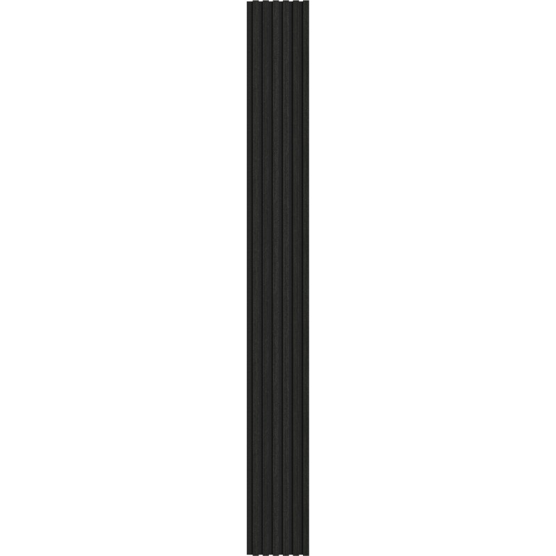 Mexen Lam-F akustiset seinäpaneelit 275 x 30 cm, huopa 8 mm, tekninen viilu, Musta Hopeinen Tammi - S105-275307-3015-025