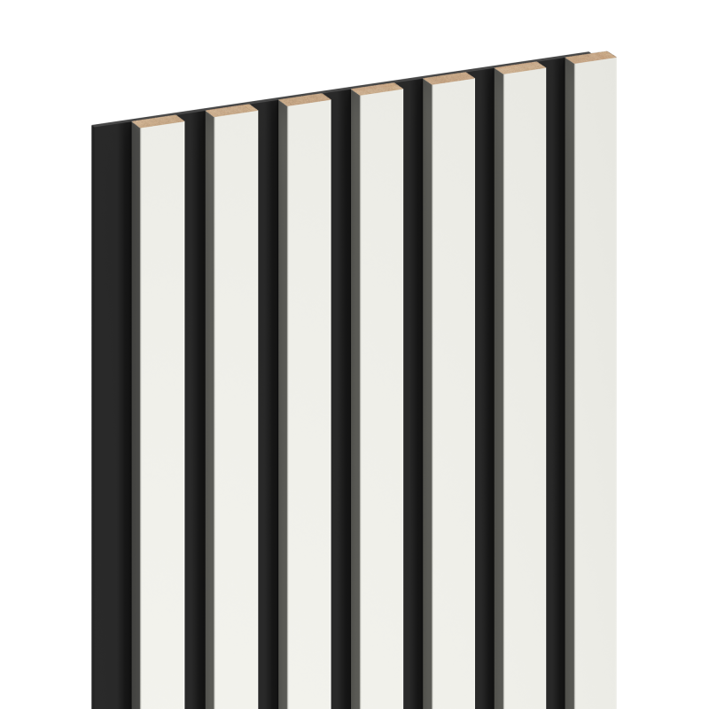 Mexen Lam-B lames murales 275 x 31,5 cm, panneau HDF 4 mm, Blanc Mat - S100-275317-2812-051