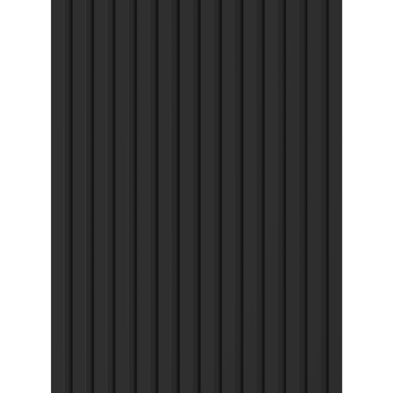 Mexen Lam-B panneaux muraux 275 x 31,5 cm, plaque HDF 4 mm, Noir Mat - S100-275317-2812-053