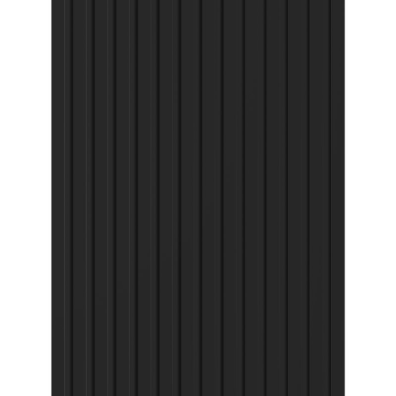 Mexen Lam-B lames murales 275 x 31,5 cm, panneau HDF 4 mm, Noir Brillant - S100-275317-2812-055