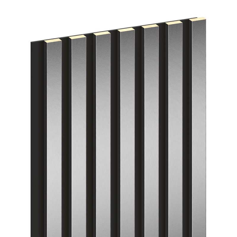 Mexen Lam-B Wandpaneele 275 x 31,5 cm, HDF-Platte 4 mm, Silber - S100-275317-2812-056