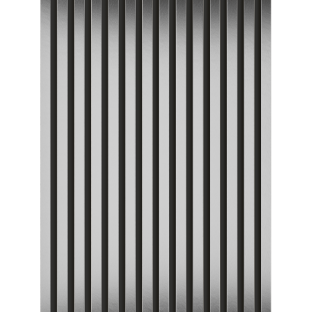 Mexen Lam-B lamelles murales 275 x 31,5 cm, panneau HDF 4 mm, Argent - S100-275317-2812-056
