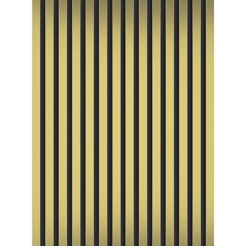 Mexen Lam-B Seinälistat 275 x 31,5 cm, HDF-levy 4 mm, Kultainen - S100-275317-2812-057