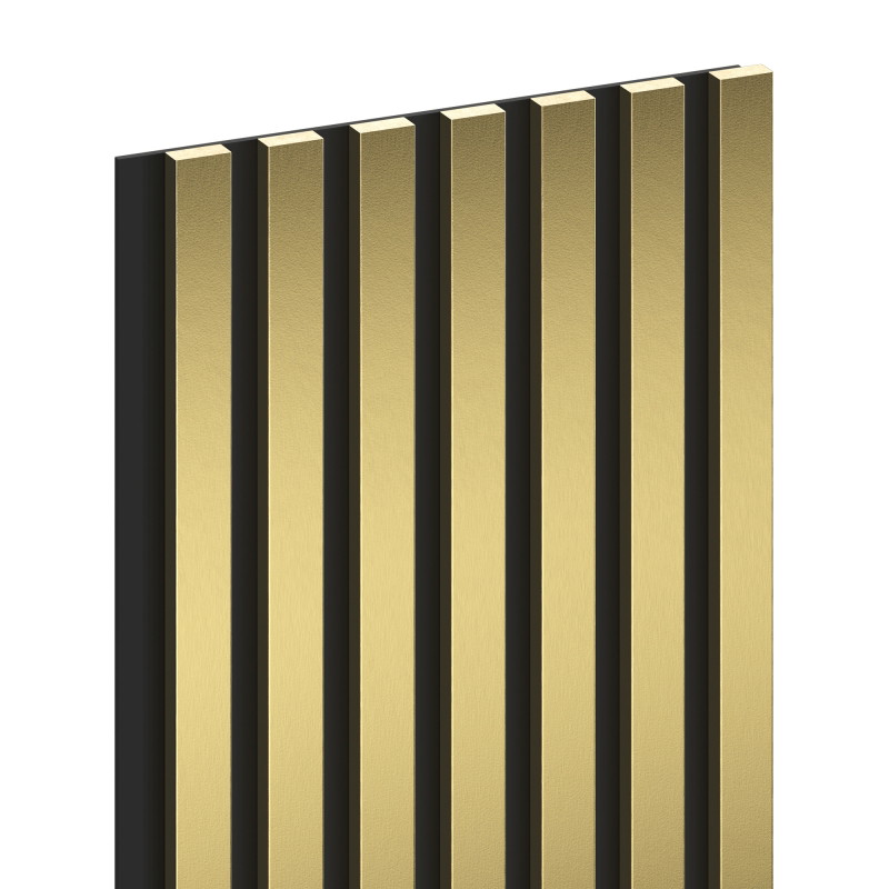 Mexen Lam-B Seinälistat 275 x 31,5 cm, HDF-levy 4 mm, Kultainen - S100-275317-2812-057