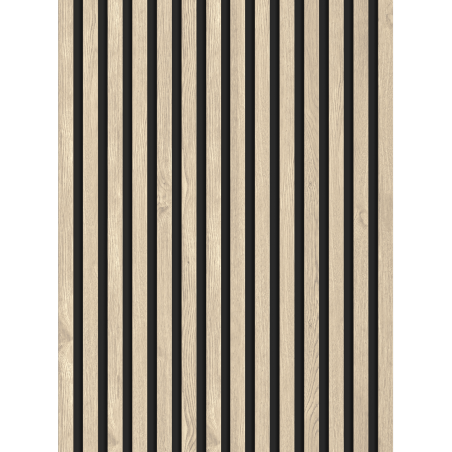 Mexen Lam-B lamelles murales 275 x 31,5 cm, panneau HDF 4 mm, Chêne Perle - S100-275317-2812-058