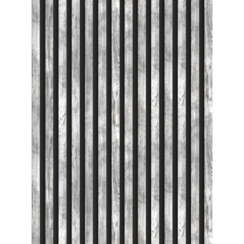 Mexen Lam-B Wandlamellen 275 x 31,5 cm, HDF-Platte 4 mm, Gebleichte Eiche - S100-275317-2812-064