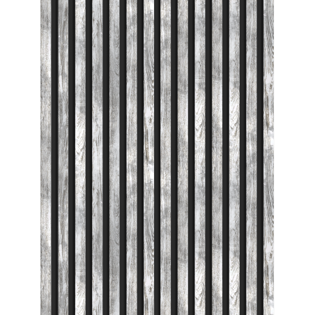 Mexen Lam-B Wandlamellen 275 x 31,5 cm, HDF-Platte 4 mm, Gebleichte Eiche - S100-275317-2812-064