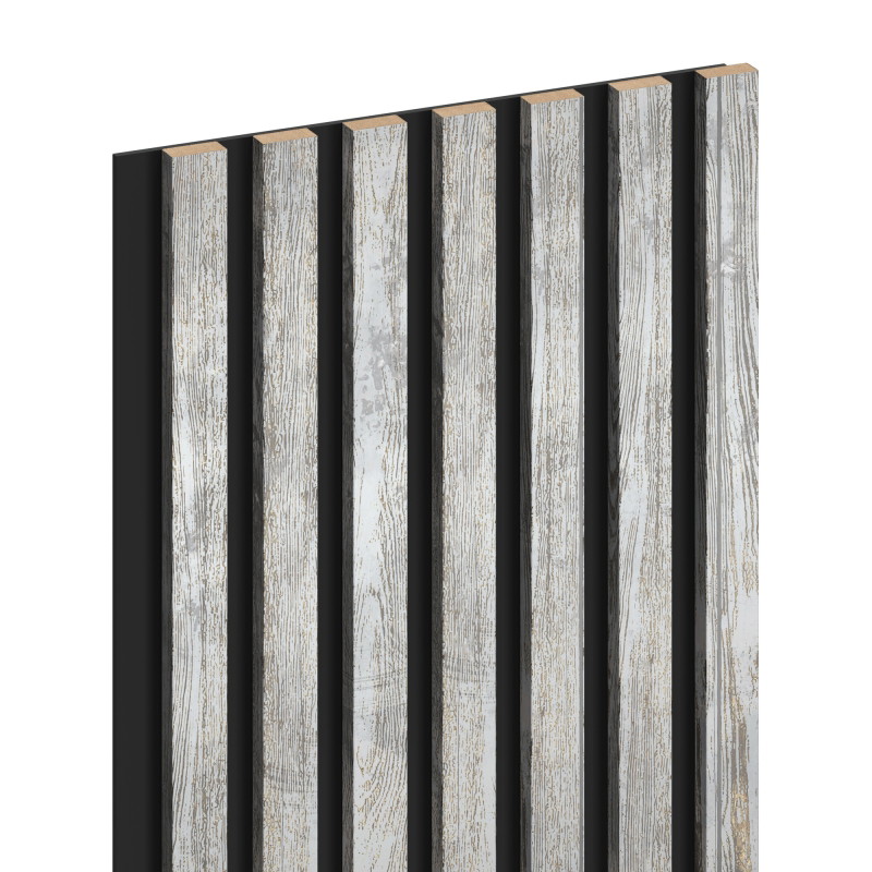 Mexen Lam-B wandlamellen 275 x 31,5 cm, HDF plaat 4 mm, Gebleekt Eiken - S100-275317-2812-064