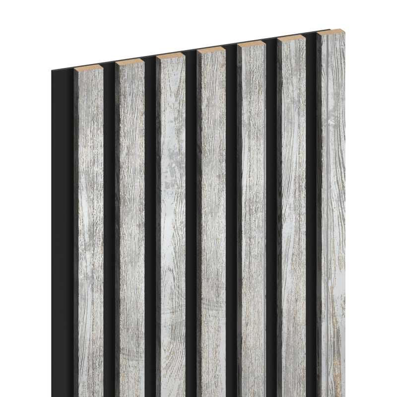 Mexen Lam-B Wandpaneele 275 x 31,5 cm, HDF-Platte 4 mm, Gebleichte Eiche - S100-275317-2812-064