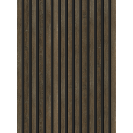 Mexen Lam-B panneaux muraux 275 x 31,5 cm, panneau HDF 4 mm, Chêne Espresso - S100-275317-2812-065