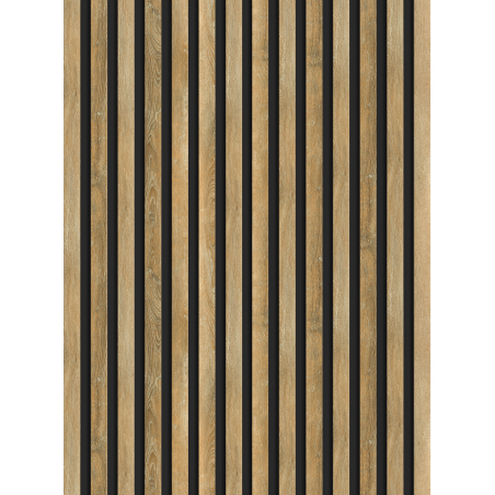 Mexen Lam-B panneaux muraux 275 x 31,5 cm, panneau HDF 4 mm, Chêne Miel - S100-275317-2812-066