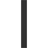 Mexen Lam-B wall slats 275 x 31.5 cm, 4 mm HDF board, Black Linen - S100-275317-2812-069