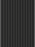 Mexen Lam-B Wandlamellen 275 x 31,5 cm, HDF-Platte 4 mm, Schwarzes Leinen - S100-275317-2812-069