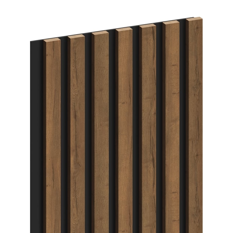 Mexen Lam-B lamele ścienne 275 x 31,5 cm, płyta HDF 4 mm, Dąb Mocca - S100-275317-2812-074