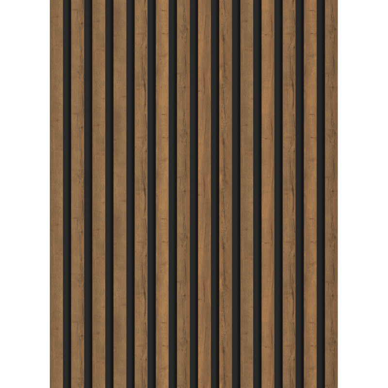 Mexen Lam-B Mauerlamellen 275 x 31,5 cm, HDF-Plack 4 mm, Mocca Eech - S100-275317-2812-074