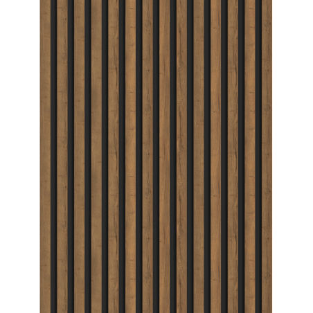 Mexen Lam-B lames murales 275 x 31,5 cm, panneau HDF 4 mm, Chêne Mocca - S100-275317-2812-074