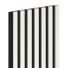 Mexen Lam-F akustische Wandpaneele 275 x 31,5 cm, Filz 6 mm, Weiß Matt - S105-275317-2812-051