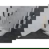 Mexen Pretoria Duschkabine schwenkbar 70 x 100 cm, transparent, schwarz + Duschwanne Flat - 852-070-100-70-00-4010B