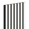 Mexen Lam-F akustische Wandleisten 275 x 31,5 cm, Filz 6 mm, Weiß Hochglanz - S105-275317-2812-054