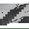 Mexen Pretoria Duschkabine schwenkbar 70 x 100 cm, transparent, schwarz + Duschwanne Flat - 852-070-100-70-00-4010B