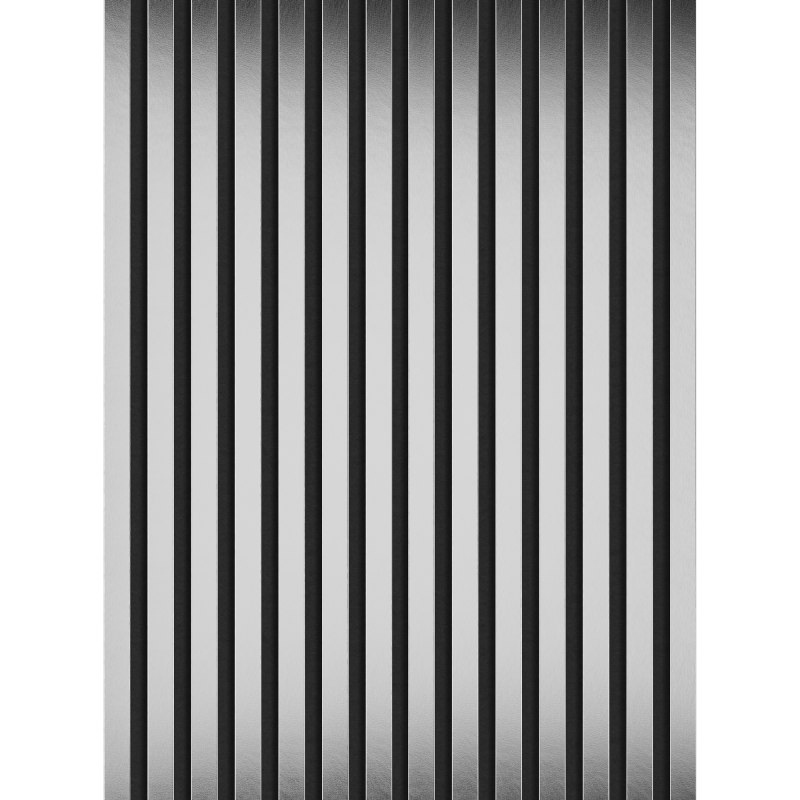 Mexen Lam-F Acoustic Wall Slats 275 x 31.5 cm, 6 mm Felt, Silver - S105-275317-2812-056