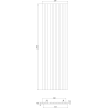 Mexen Lam-F lamelles murales acoustiques 275 x 31,5 cm, feutre 6 mm, Or - S105-275317-2812-057