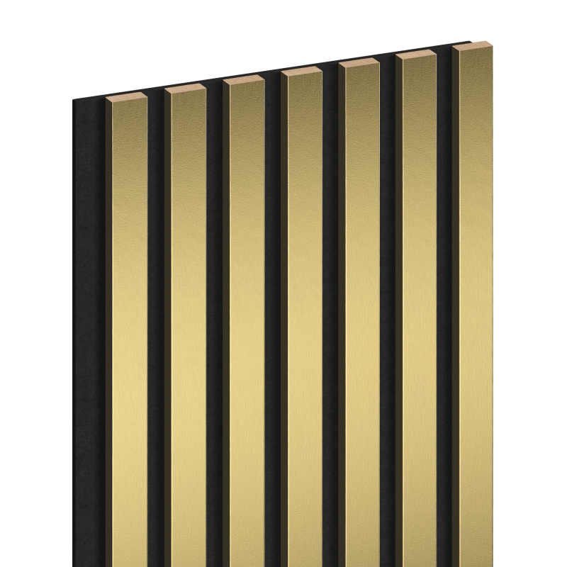 Mexen Lam-F Akustik-Wandlamellen 275 x 31,5 cm, Filz 6 mm, Gold - S105-275317-2812-057
