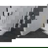 Mexen Pretoria Duschkabine schwenkbar 70 x 100 cm, transparent, schwarz + Duschwanne Flat - 852-070-100-70-00-4010B
