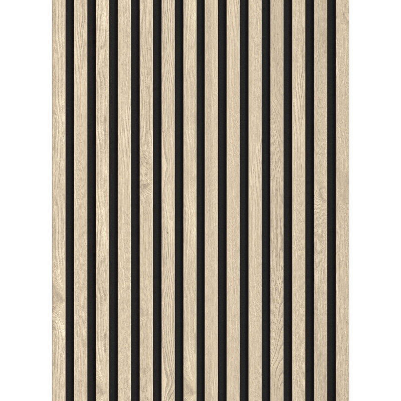 Mexen Lam-F akustiset seinäpaneelit 275 x 31,5 cm, huopa 6 mm, Helmitammi - S105-275317-2812-058