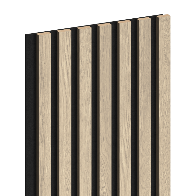 Mexen Lam-F Wandpaneele Akustik 275 x 31,5 cm, Filz 6 mm, Perl-Eiche - S105-275317-2812-058