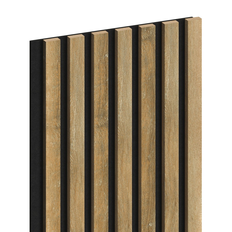 Mexen Lam-F láminas de pared acústicas 275 x 31,5 cm, fieltro 6 mm, Roble Miel - S105-275317-2812-066