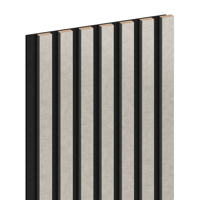 Mexen Lam-F lamele ścienne akustyczne 275 x 31,5 cm, filc 6 mm, Len Szary - S105-275317-2812-068