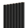 Mexen Lam-F akustische Wandlamellen 275 x 31,5 cm, Filz 6 mm, Leinen Schwarz - S105-275317-2812-069