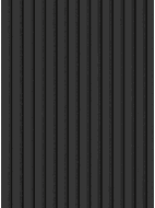 Mexen Lam-F lames murales acoustiques 275 x 31,5 cm, feutre 6 mm, Lin Noir - S105-275317-2812-069
