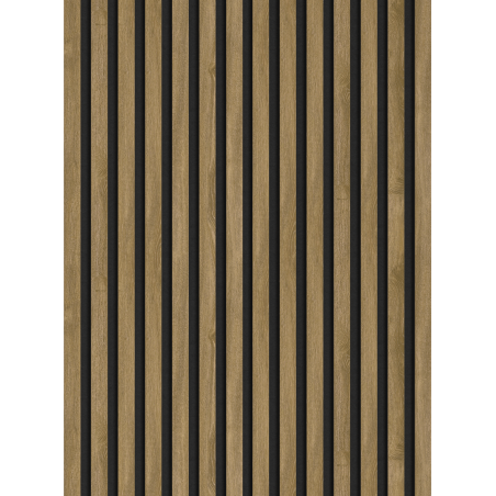 Mexen Lam-F Akustik-Wandlamellen 275 x 31,5 cm, Filz 6 mm, Klassische Eiche - S105-275317-2812-072