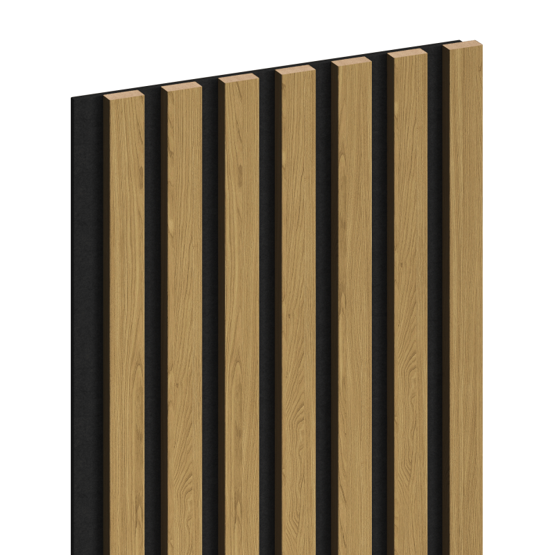 Mexen Lam-F Akustik-Wandlamellen 275 x 31,5 cm, Filz 6 mm, Amber Eiche - S105-275317-2812-073