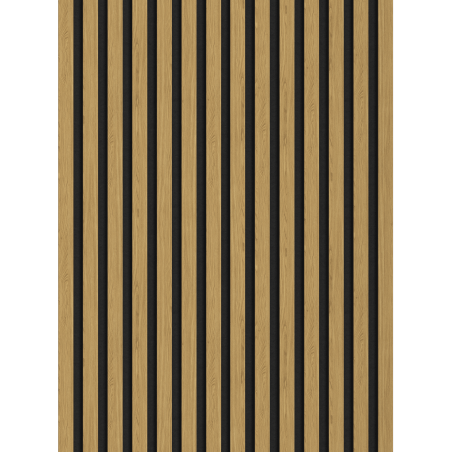 Mexen Lam-F Acoustic Wall Slats 275 x 31.5 cm, 6 mm Felt, Amber Oak - S105-275317-2812-073