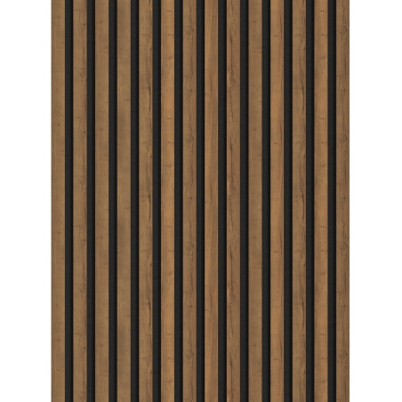 Mexen Lam-F akustische Wandpaneele 275 x 31,5 cm, Filz 6 mm, Mocca Eiche - S105-275317-2812-074