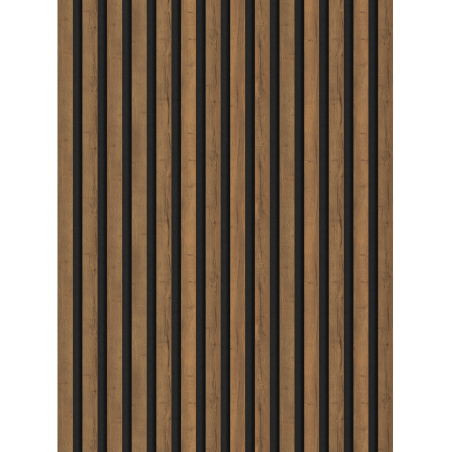 Mexen Lam-F lamele ścienne akustyczne 275 x 31,5 cm, filc 6 mm, Dąb Mocca - S105-275317-2812-074