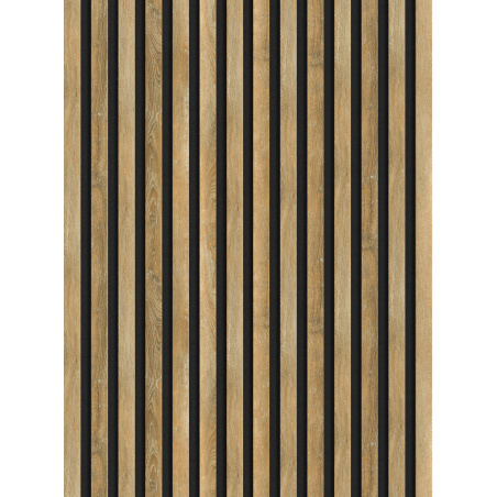 Mexen Lam-F wandlamellen akoestisch 275 x 31,5 cm, vilt 6 mm, Honing Eik - S105-275317-2812-066