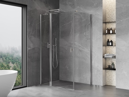 Mexen Mist T nagibna tuš kabina 70 x 75 cm, prozirna, krom - 8A4T-070-075-01-00